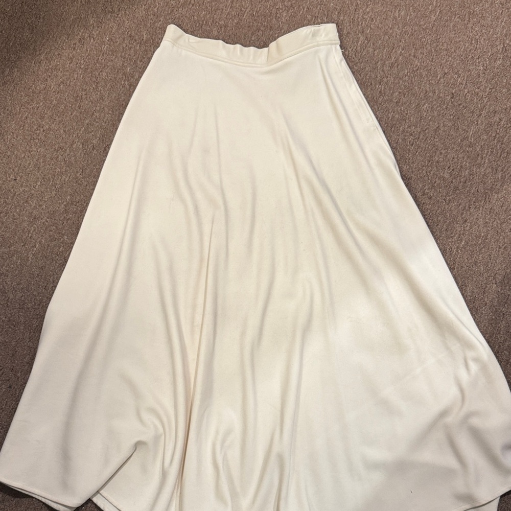 Chic Cream Maxi Skirt for Women
